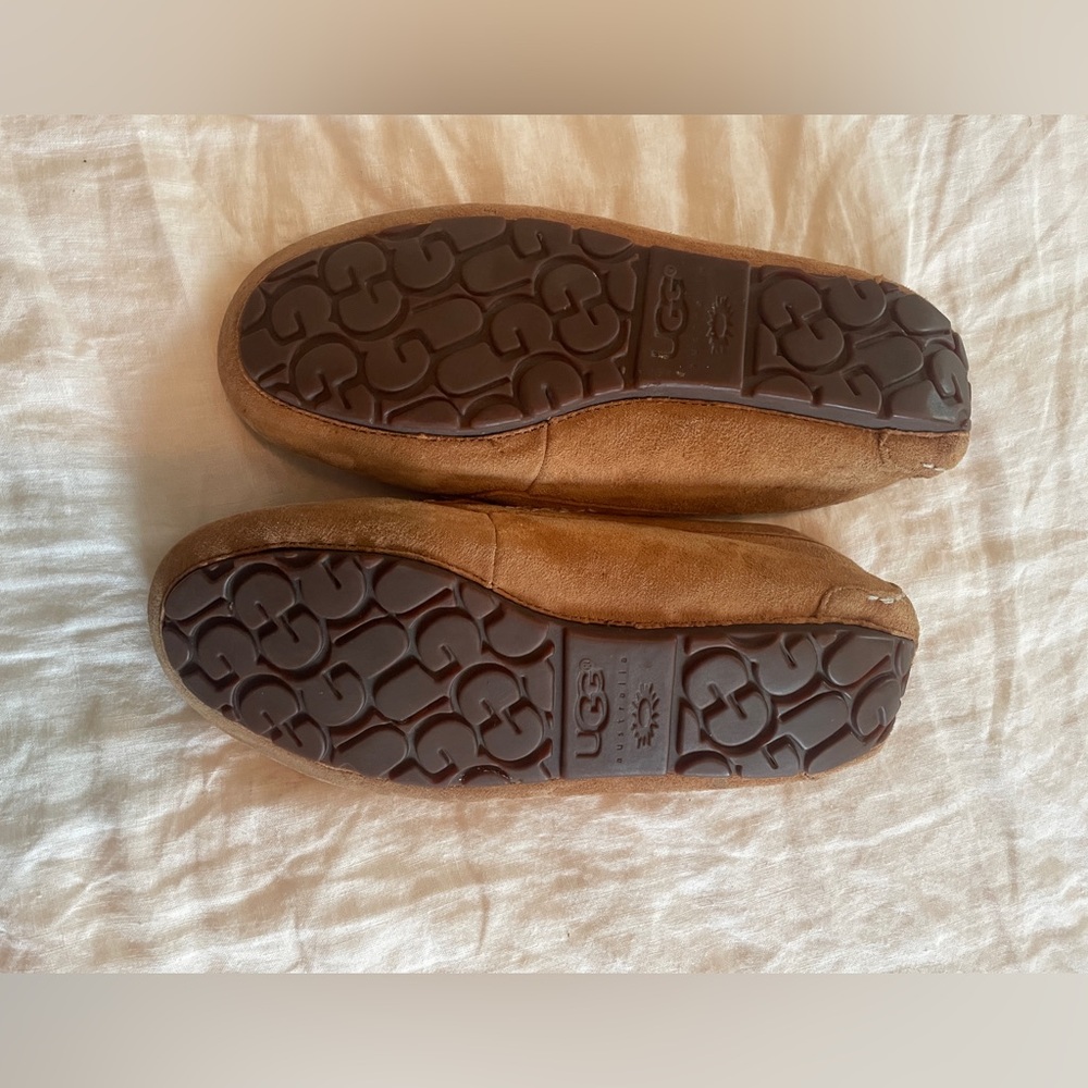 UGG women’s chestnut Suede Ansley Slippers size 8 - Picture 8 of 9